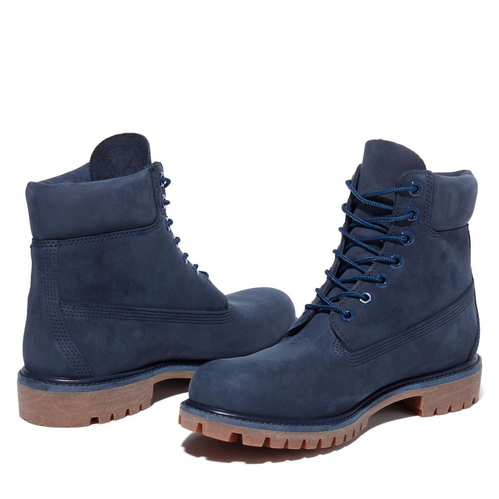 Bocanci De Zapada Timberland Barbati Bleumarin - 6-Inch Premium Waterproof - Romania - CRVJKI513